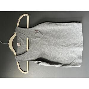 Girl’s Crewcuts Cute Gray Tank Top with Heart Detail